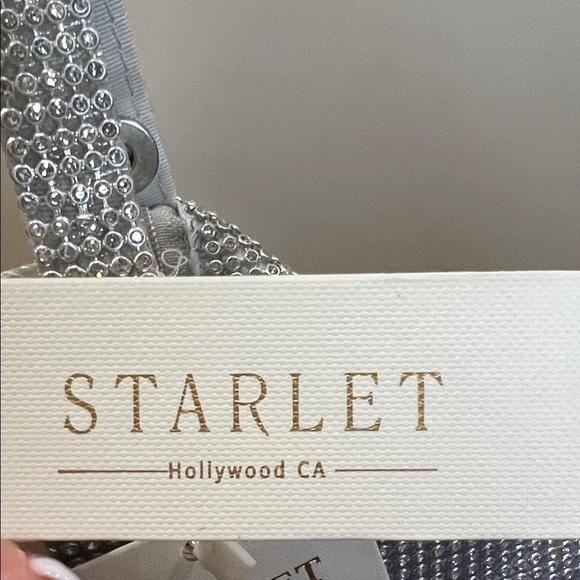 Starlet | Silver Rhinestone Mini Bag - Picture 3 of 13